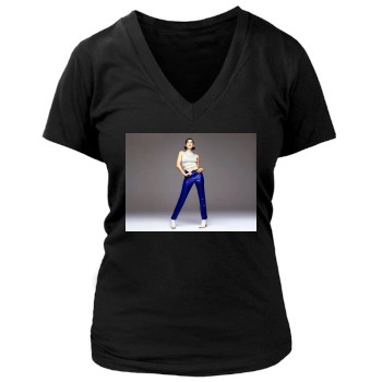 Teri Hatcher Women's Deep V-Neck TShirt