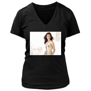 Teri Hatcher Women's Deep V-Neck TShirt