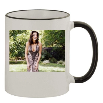 Teri Hatcher 11oz Colored Rim & Handle Mug