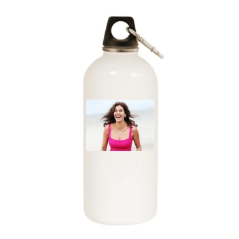 Teri Hatcher White Water Bottle With Carabiner