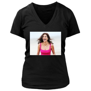 Teri Hatcher Women's Deep V-Neck TShirt