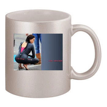 Teri Hatcher 11oz Metallic Silver Mug