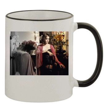 Teri Hatcher 11oz Colored Rim & Handle Mug