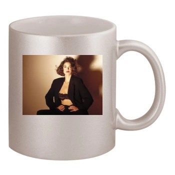 Teri Hatcher 11oz Metallic Silver Mug