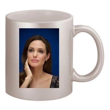 Angelina Jolie 11oz Metallic Silver Mug