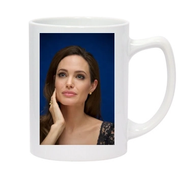 Angelina Jolie 14oz White Statesman Mug