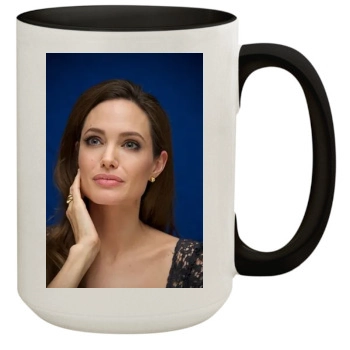 Angelina Jolie 15oz Colored Inner & Handle Mug