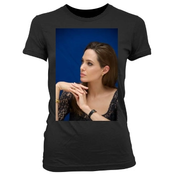 Angelina Jolie Women's Junior Cut Crewneck T-Shirt