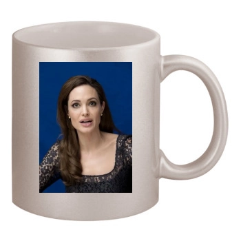 Angelina Jolie 11oz Metallic Silver Mug