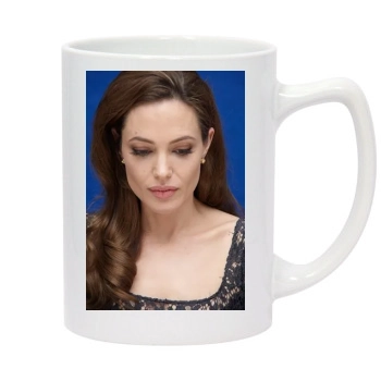 Angelina Jolie 14oz White Statesman Mug