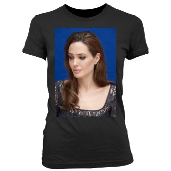 Angelina Jolie Women's Junior Cut Crewneck T-Shirt