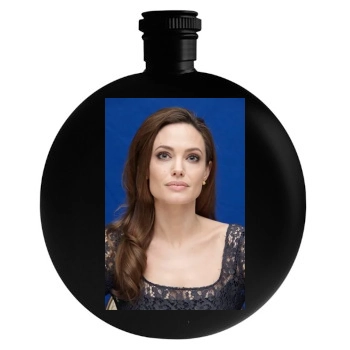 Angelina Jolie Round Flask