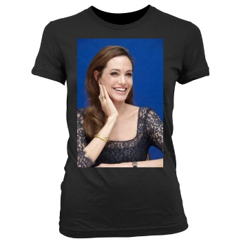 Angelina Jolie Women's Junior Cut Crewneck T-Shirt