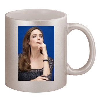 Angelina Jolie 11oz Metallic Silver Mug