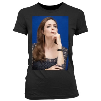 Angelina Jolie Women's Junior Cut Crewneck T-Shirt