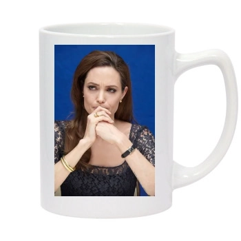 Angelina Jolie 14oz White Statesman Mug