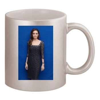 Angelina Jolie 11oz Metallic Silver Mug