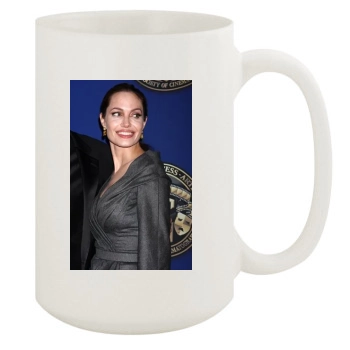 Angelina Jolie 15oz White Mug