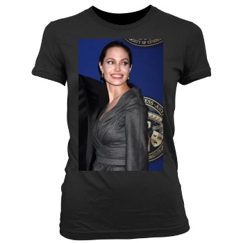 Angelina Jolie Women's Junior Cut Crewneck T-Shirt