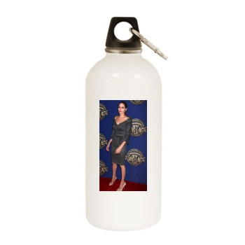 Angelina Jolie White Water Bottle With Carabiner