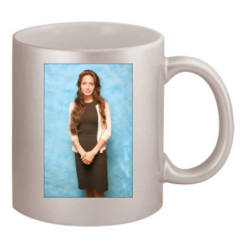 Angelina Jolie 11oz Metallic Silver Mug