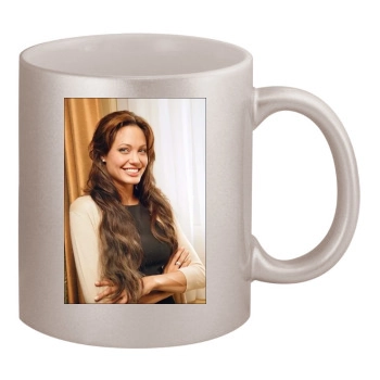 Angelina Jolie 11oz Metallic Silver Mug