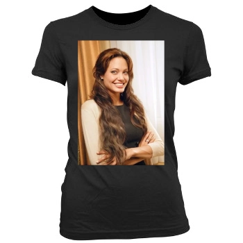 Angelina Jolie Women's Junior Cut Crewneck T-Shirt