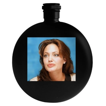 Angelina Jolie Round Flask