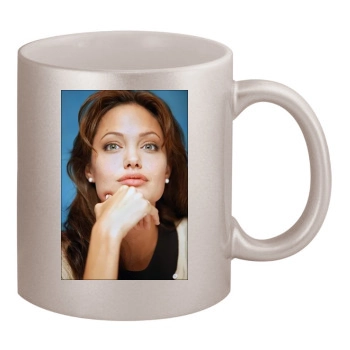 Angelina Jolie 11oz Metallic Silver Mug