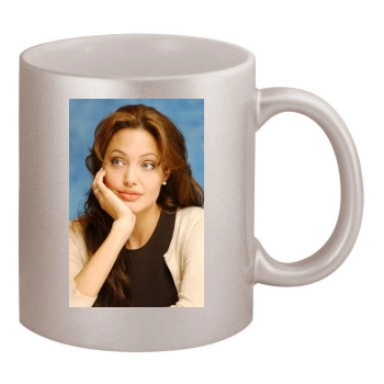 Angelina Jolie 11oz Metallic Silver Mug