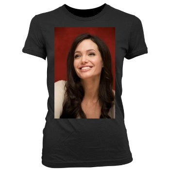 Angelina Jolie Women's Junior Cut Crewneck T-Shirt