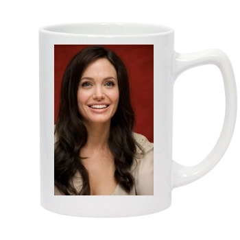 Angelina Jolie 14oz White Statesman Mug