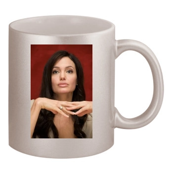 Angelina Jolie 11oz Metallic Silver Mug