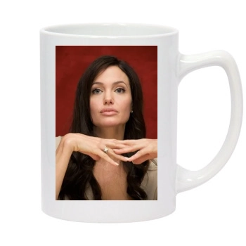 Angelina Jolie 14oz White Statesman Mug