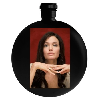 Angelina Jolie Round Flask