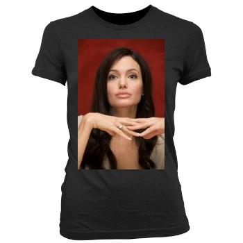 Angelina Jolie Women's Junior Cut Crewneck T-Shirt