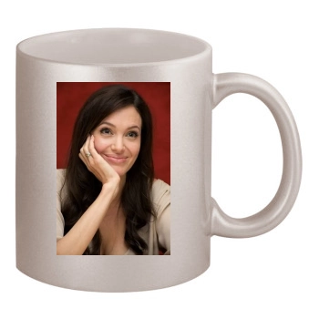 Angelina Jolie 11oz Metallic Silver Mug