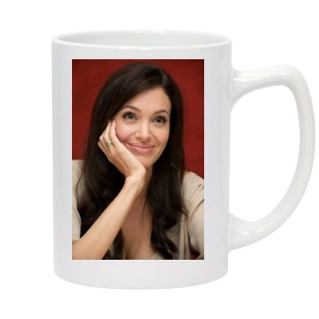 Angelina Jolie 14oz White Statesman Mug