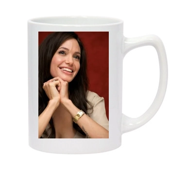 Angelina Jolie 14oz White Statesman Mug