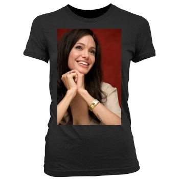 Angelina Jolie Women's Junior Cut Crewneck T-Shirt