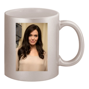 Angelina Jolie 11oz Metallic Silver Mug