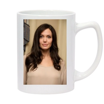 Angelina Jolie 14oz White Statesman Mug