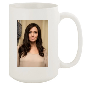 Angelina Jolie 15oz White Mug