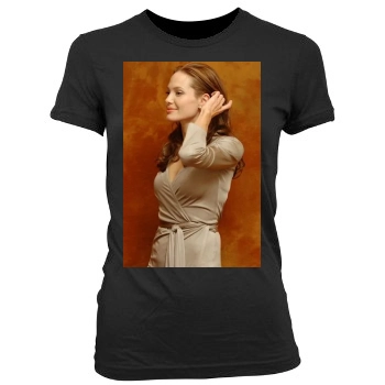 Angelina Jolie Women's Junior Cut Crewneck T-Shirt