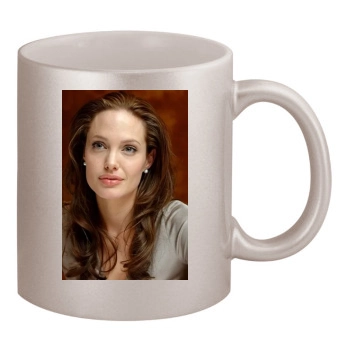 Angelina Jolie 11oz Metallic Silver Mug