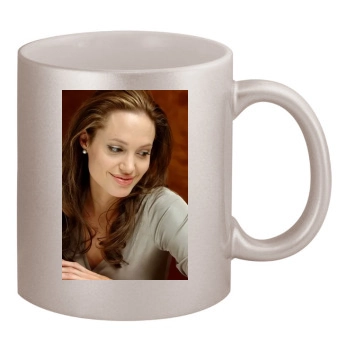 Angelina Jolie 11oz Metallic Silver Mug