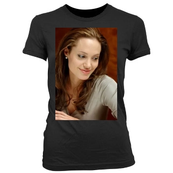 Angelina Jolie Women's Junior Cut Crewneck T-Shirt