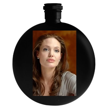 Angelina Jolie Round Flask