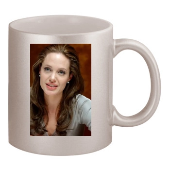 Angelina Jolie 11oz Metallic Silver Mug