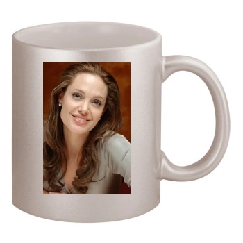 Angelina Jolie 11oz Metallic Silver Mug